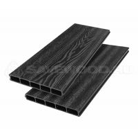 Грядочная доска ДПК с 3D-текстурой SW Rumex Черный