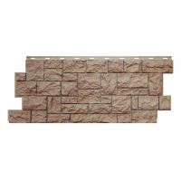 Цокольный сайдинг «Камень северный» Терракотовый Цокольный сайдинг «Камень северный» Терракотовый