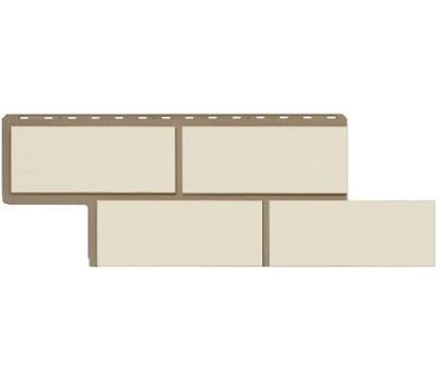Фасадные панели (цокольный сайдинг)  Неаполитанский камень Белый от производителя  Альта-профиль по цене 485 р