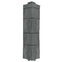 Угол наружный для Цокольного сайдинга Тёмно-серый Угол наружный для Цокольного сайдинга Тёмно-серый