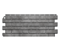 Фасадные панели (цокольный сайдинг) Кирпич Клинкерный 3D Коричнево-Чёрный