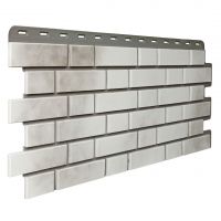 Фасадные панели (цокольный сайдинг) Кирпич Клинкерный 3D Бело-коричневый Фасадные панели (цокольный сайдинг) Кирпич Клинкерный 3D Бело-коричневый