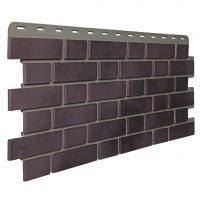 Фасадные панели (цокольный сайдинг) Кирпич Клинкерный 3D Коричнево-Чёрный Фасадные панели (цокольный сайдинг) Кирпич Клинкерный 3D Коричнево-Чёрный