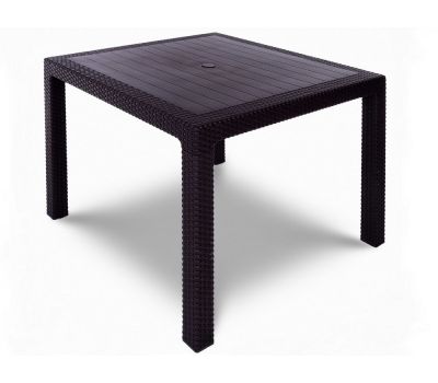 Стол квадратный Quatro Table Венге от производителя  Мебель Yalta по цене 5 200 р