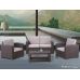 Уличный диваны и кресла Rattan Premium 4 Венге. Подушки оранжевые от производителя  Rattan по цене 81 000 р