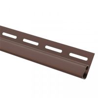 Финишная планка (завершающая полоса) коричневая для сайдинга Финишная планка (завершающая полоса) коричневая для сайдинга