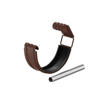 Соединитель желоба с резиновым уплотнителем RAL 8017 Коричневый matt 125/90 Соединитель желоба с резиновым уплотнителем RAL 8017 Коричневый matt 125/90