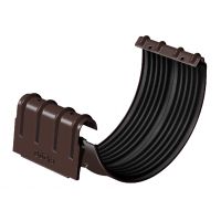 Соединитель желобов с замком D125, ШОКОЛАД (RAL 8019) Соединитель желобов с замком D125, ШОКОЛАД (RAL 8019)