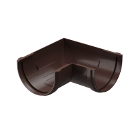 Угол желоба универсал 90˚ Premium ПВХ Шоколад Угол желоба универсал 90˚ Premium ПВХ Шоколад