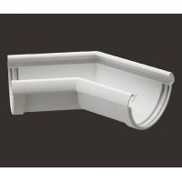 Угол желоба универсал 135° Lux ПВХ Пломбир Угол желоба универсал 135° Lux ПВХ Пломбир