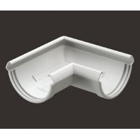 Угол желоба универсал 90° Lux ПВХ Пломбир Угол желоба универсал 90° Lux ПВХ Пломбир